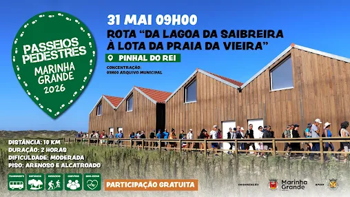 PASSEIO PEDESTRE | Rota da Lagoa da Saibreira – Lota da Praia da Vieira