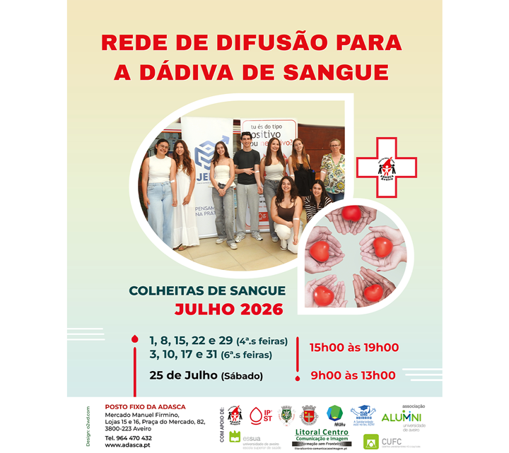 REDE DE DIFUSÃO PARA A DÁDIVA DE SANGUE (Julho)