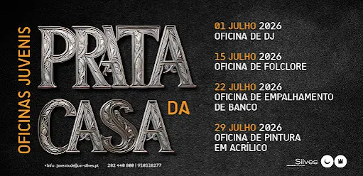 MUNICÍPIO DE SILVES PROMOVE OFICINAS CRIATIVAS GRATUITAS PARA JOVENS DURANTE O MÊS DE JULHO