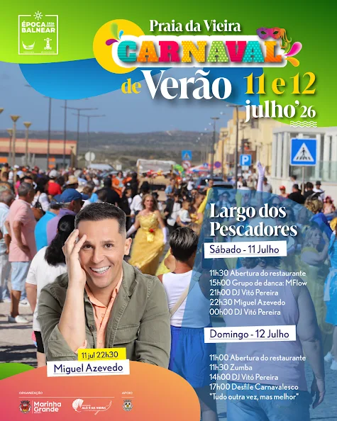 Marinha Grande | CARNAVAL DE VERÃO ESTÁ DE REGRESSO À PRAIA DA VIEIRA
