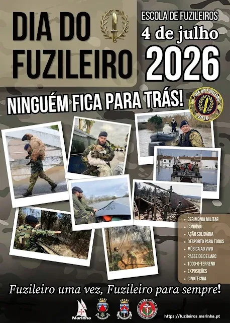 MUNICÍPIO DA MARINHA GRANDE REPRESENTADO NO DIA DO FUZILEIRO 2026