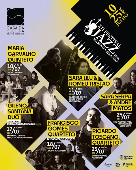 FESTIVAL DE JAZZ REGRESSA À MARINHA GRANDE ENTRE 10 E 25 DE JULHO