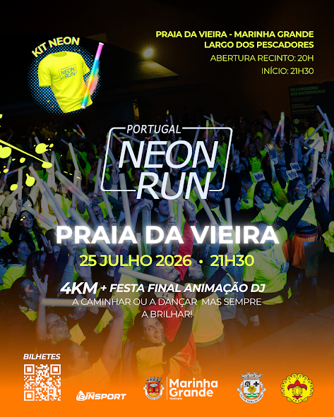 Marinha Grande | NEON RUN REGRESSA À PRAIA DA VIEIRA NO DIA 25 DE JULHO