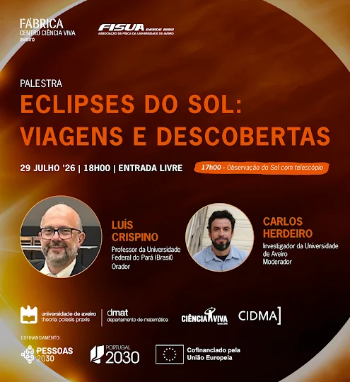 Aveiro | Palestra «Eclipses do Sol: Viagens e Descobertas»