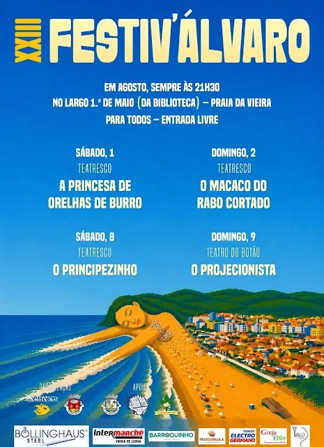 Marinha Grande | XXIII FESTIV’ ÁLVARO ANIMA AS NOITES DE AGOSTO NA PRAIA DA VIEIRA