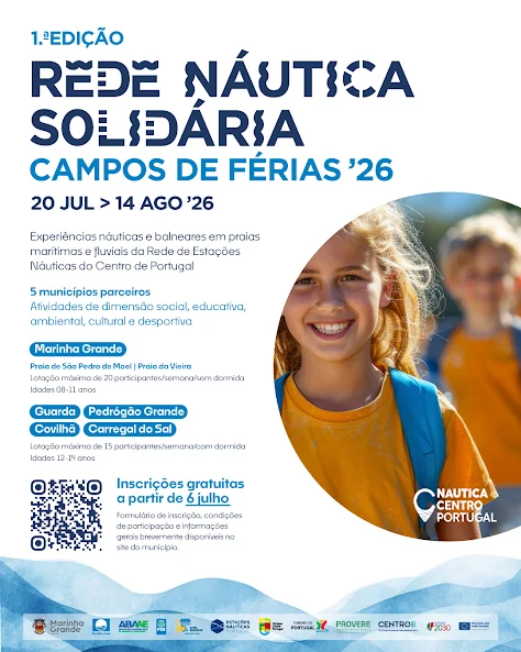 Marinha Grande | INSCRIÇÕES ABERTAS PARA CAMPOS DE FÉRIAS SOLIDÁRIOS