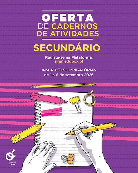 Figueiró dos Vinhos | Oferta de Cadernos de Atividades/Fichas de Trabalho aos alunos do Ensino Secundário | Oferta de Cadernos de Atividades/Fichas de Trabalho aos alunos do Ensino Secundário