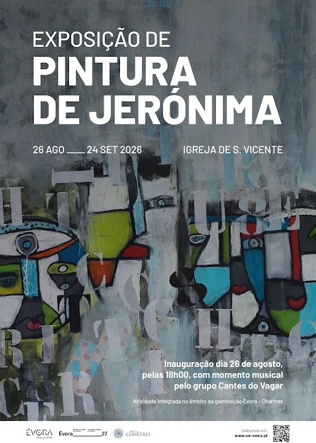 Geminação entre Évora e Chartres (França) traz exposição de pintura à Igreja de São Vicente