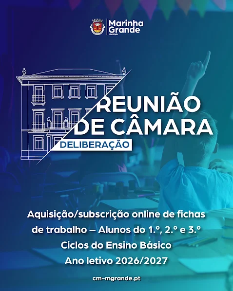 Marinha Grande | MUNICÍPIO APOIA AQUISIÇÃO DE FICHAS DE TRABALHO PARA TODOS OS ALUNOS DO ENSINO BÁSICO DA REDE PÚBLICA